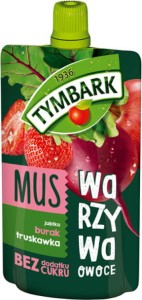 Tymbark Mus Jabłko Burak Truskawka 100g