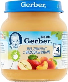 Gerber Deser Jabłka z Brzoskw.125g