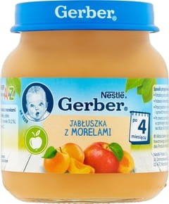 Gerber Jabłka z Morelami 130g