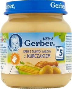Gerber Kurczak w Kremie z Jasnymi Warzywami 130g