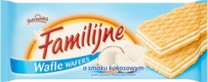Jutrzenka Wafle Familijne Kokosowe 180g