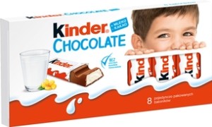 Kinder Chocolate 8 Bars 100g