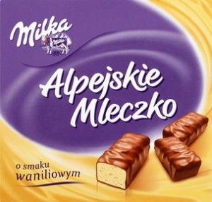 Milka Alpejskie Mleczko Waniliowe 330g