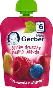 Gerber Jabł Grusz Malina Jag. 90g