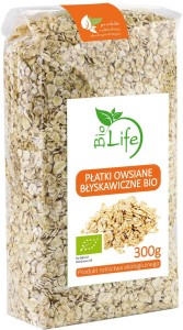 Bio Life Płatki Owsiane Błyskawiczne 300g