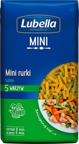 Lubella Mak.Mini Rurka z Warzywami 400g