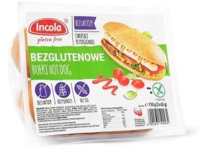 Incola Bułki Hot-Dog Bezglutenowe 130g