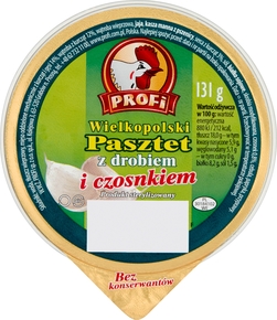 Profi Pasztet Drób Czosnek Wielkopol 131g