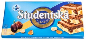 Studentska Czekolada Biało Mleczna 180g