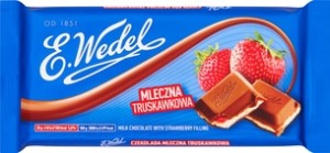 Wedel Czek.Mleczna Truskawkowa 100g