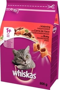 Whiskas z Wołowiną Karma Sucha Dla Kota 800g