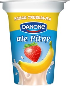 Danone Ale Pitny w Kubku Truskawka Banan 300g