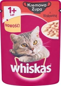 Whiskas Kremowa Zupa z Wołowiną 85g