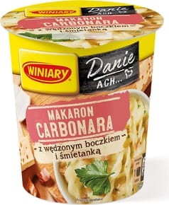 Winiary Danie w 5minut Makaron Świderki w Sosie Śmiet.-Serowym z Kawałkami Boczku 50g
