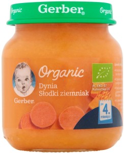 Gerber Deser Organic Dynia Słodki Ziemniak 125g