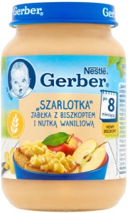 Gerber Deser Szarlotka Jabłko Wanilia 190g