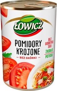 Łowicz Pomidory Krojone Puszka 400g