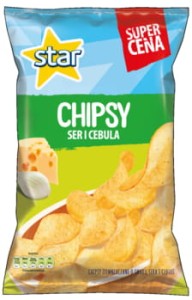 Star Chipsy Ser Cebula 130g