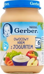 Gerber Deser Owocowy Krem z Jogurtem 190g