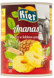 Kier Ananas Plastry 565g