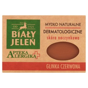 Biały Jeleń Mydło Naturalne Glinka Czerwona 125g