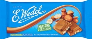 Wedel Czekolada Mleczna z Orzechami Laskowymi 90g