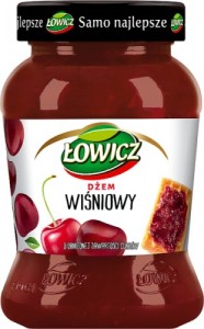 Łowicz Dżem Wiśniowy Niesłodzony 450g