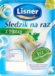 Lisner Śledzik na Raz z Cebulką 100g
