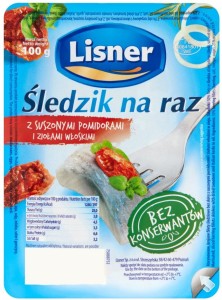 Lisner Śledzik na Raz w Sosie Pomidorowym 100g
