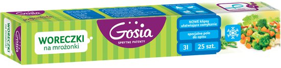 Gosia пакеты для заморозки 25шт 3л (1509/2958) (5904771001509)